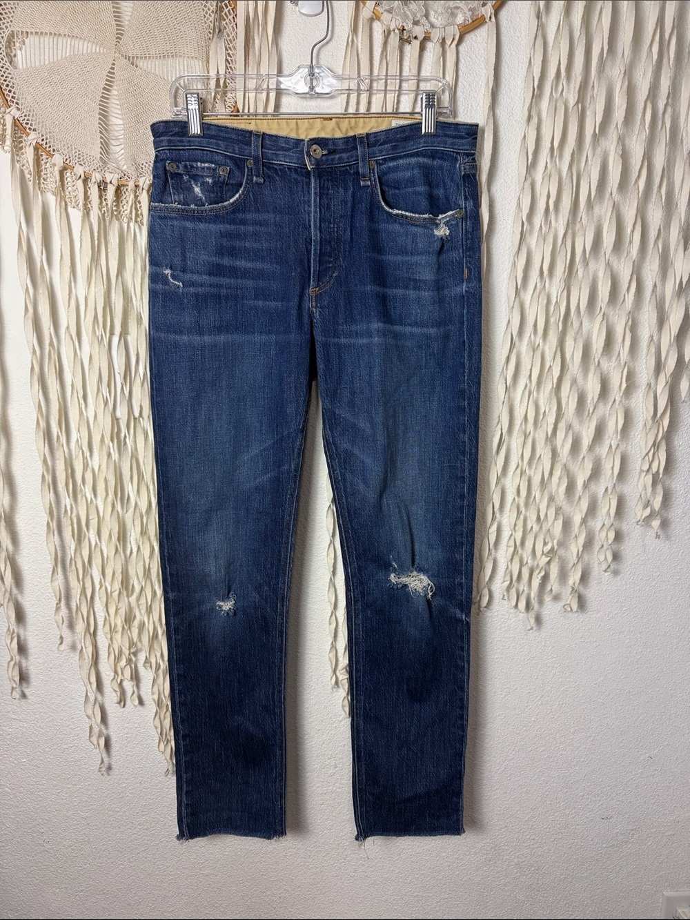 Rag & Bone Blue Rosa Mid Rise Boyfriend Fit Size 27